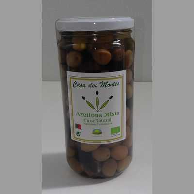 Azeitona mista com caro&ccedil;o frasco 440g